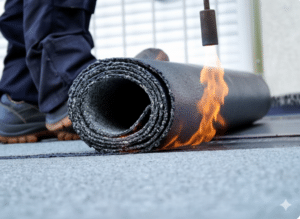 Roofing pour toit plat posé par une équipe de professionnel de toiturier